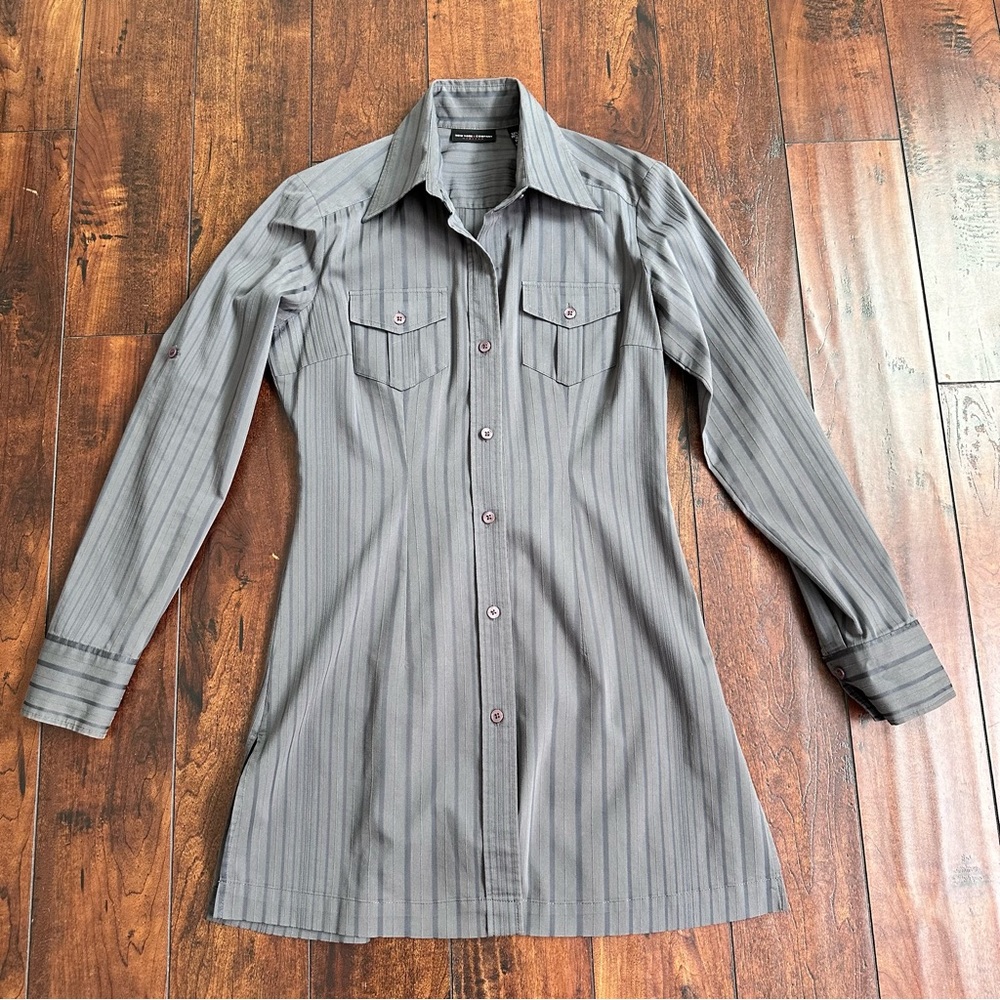 NY & Co Button Down Blouse XS